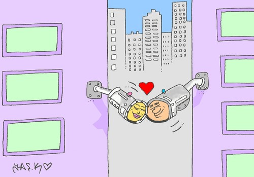 Cartoon: love (medium) by yasar kemal turan tagged love