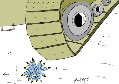 Cartoon: mine (medium) by yasar kemal turan tagged mine