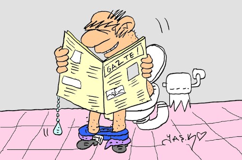 Cartoon: new sewer (medium) by yasar kemal turan tagged new,sewer