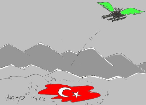 Cartoon: our martyrs (medium) by yasar kemal turan tagged our,martyrs