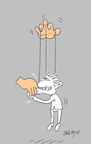 Cartoon: overbearing (medium) by yasar kemal turan tagged overbearing