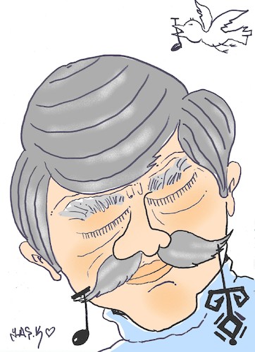 Cartoon: ozan arif (medium) by yasar kemal turan tagged ozan,arif