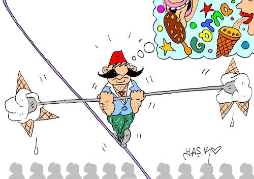 Cartoon: rivalry (medium) by yasar kemal turan tagged rivalry