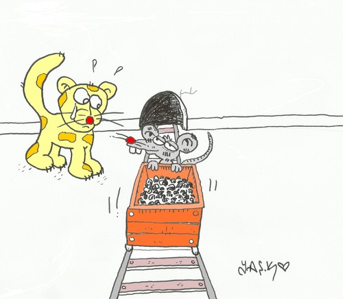 Cartoon: small operator (medium) by yasar kemal turan tagged operator