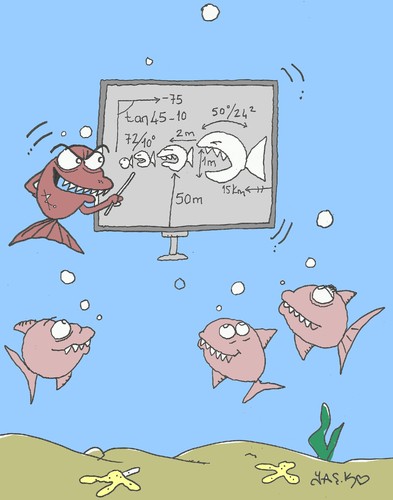 Cartoon: teaching (medium) by yasar kemal turan tagged teaching