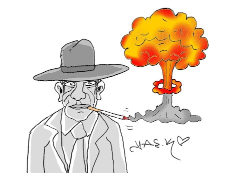Cartoon: the greatest fascist Oppenheimer (medium) by yasar kemal turan tagged the,greatest,fascist,oppenheimer