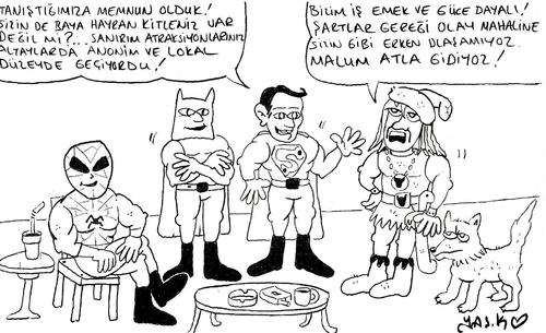Cartoon: Turks hero Tarkan (medium) by yasar kemal turan tagged tarkan,hero,turks
