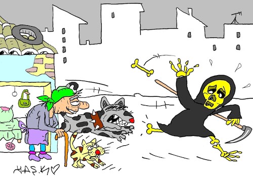 Cartoon: wriggle out (medium) by yasar kemal turan tagged wriggle,out