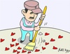 Cartoon: after (small) by yasar kemal turan tagged after,love,valentine,scavenger,heart