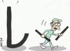 Cartoon: creditor (small) by yasar kemal turan tagged creditor,turkish,lira,money,economy