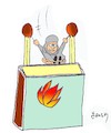 Cartoon: dangerous game (small) by yasar kemal turan tagged dangerous,game