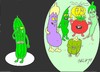 Cartoon: dangerous loneliness (small) by yasar kemal turan tagged dangerous,loneliness,insidious,enemy,salat,secure,cucumber,ehec