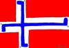 Cartoon: fascist attack (small) by yasar kemal turan tagged fascist attack norway terrorist terrorism flag