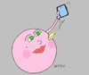 Cartoon: first selfie (small) by yasar kemal turan tagged first,selfie