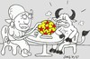 Cartoon: horoscope (small) by yasar kemal turan tagged horoscope