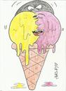 Cartoon: hot sex (small) by yasar kemal turan tagged sex,ice,cream,love,jealousy