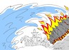 Cartoon: Izmir (small) by yasar kemal turan tagged izmir