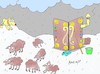 Cartoon: kepenek (small) by yasar kemal turan tagged kepenek