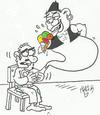 Cartoon: Lazy genie (small) by yasar kemal turan tagged lazy genie
