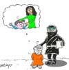 Cartoon: my mothers handed (small) by yasar kemal turan tagged my,mother