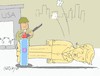 Cartoon: New barrier (small) by yasar kemal turan tagged new,barrier
