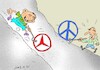 Cartoon: peace is difficult (small) by yasar kemal turan tagged peace,is,difficult