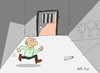 Cartoon: out- way (small) by yasar kemal turan tagged pen,convict,prison,out,way