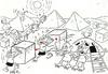Cartoon: pyramids and ufo (small) by yasar kemal turan tagged pyramids and ufo