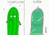 Cartoon: secure cucumber (small) by yasar kemal turan tagged salat secure cucumber ehec