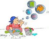 Cartoon: soap bubbles (small) by yasar kemal turan tagged soap,bubbles