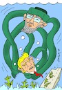 Cartoon: swamp (small) by yasar kemal turan tagged swamp