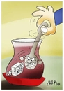 Cartoon: teaspoon (small) by yasar kemal turan tagged teaspoon