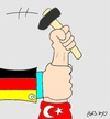 Cartoon: Turks workers (small) by yasar kemal turan tagged turks,workers,germany,turkey