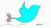 Cartoon: twitter (small) by yasar kemal turan tagged twitter