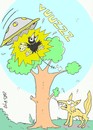 Cartoon: ufo attack-kidnap-love (small) by yasar kemal turan tagged ufo,attack,crow,fox,cheese,kidnap,love