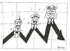 Cartoon: Wall Street rich (small) by yasar kemal turan tagged wall street rich