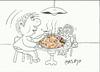 Cartoon: XXL (small) by yasar kemal turan tagged pizza,pizzapitch,xxl,xxllove,love,romance