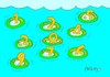 Cartoon: zero (small) by yasar kemal turan tagged zero,figures,succor,sea