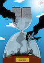 Cartoon: 9-11 twenty years later (small) by Emanuele Del Rosso tagged twin,towers,usa,afghanistan,anniversary