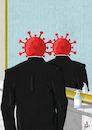 Cartoon: Not to be reproduced (small) by Emanuele Del Rosso tagged coronavirus,pandemi,virus,vaccine,covid,magritte