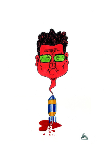 Cartoon: Kim Jong-il (medium) by aungminmin tagged caricatures,cartoons