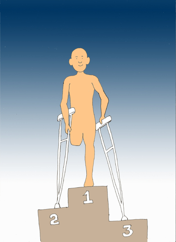 Cartoon: DisAbility (medium) by karunakar tagged disability
