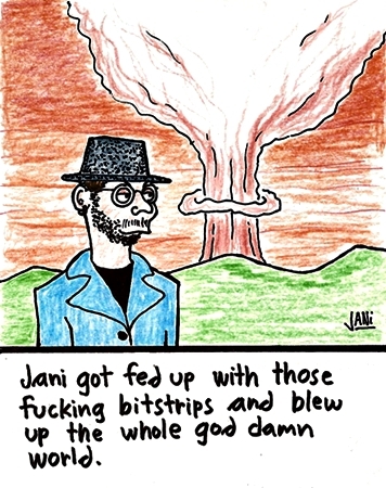 Cartoon: Bitstrips (medium) by Jani The Rock tagged bitstrip,explosion,bomb,nuke,facebook,internet
