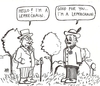 Cartoon: Leperchaun (small) by Jani The Rock tagged leprechaun,leper,mythology,fairy,wordplay