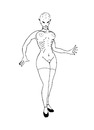 Cartoon: NAKEDKILLER (small) by RAMONETX tagged sex monster zombie