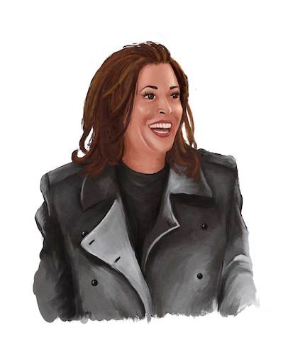 Cartoon: Kamala Harris (medium) by alesza tagged kamala,harris,vice,president,elect,usa,election,politician,democrats