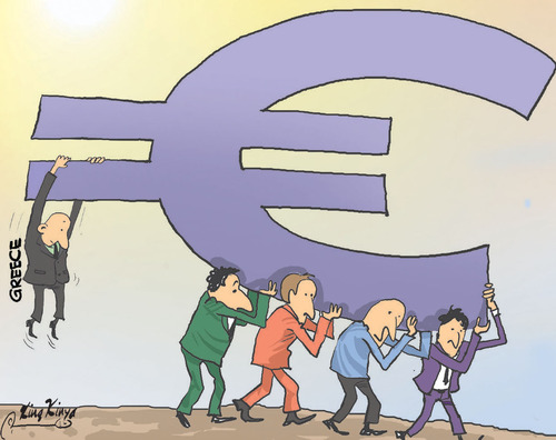 Cartoon: greece (medium) by King Kinya tagged gr