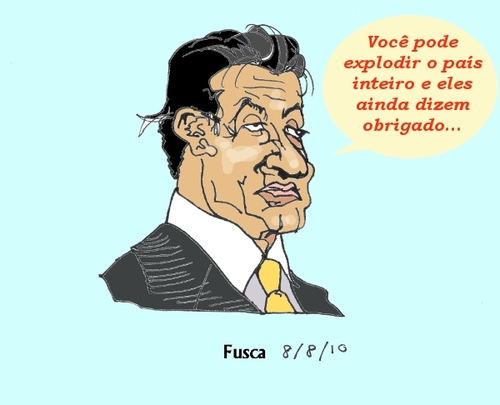 Cartoon: Stallone in Brazil (medium) by Fusca tagged violence,corruption,brazil