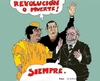 Cartoon: Autocrats Gadhafi Chavez Lula (small) by Fusca tagged corruption autocrats gadhafi chavez lula dictators