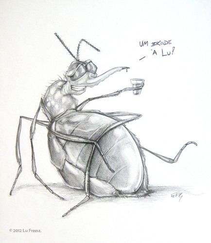 Cartoon: Fan (medium) by lufreesz tagged mosquito,flie,bug